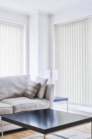 What are vertical blinds made of